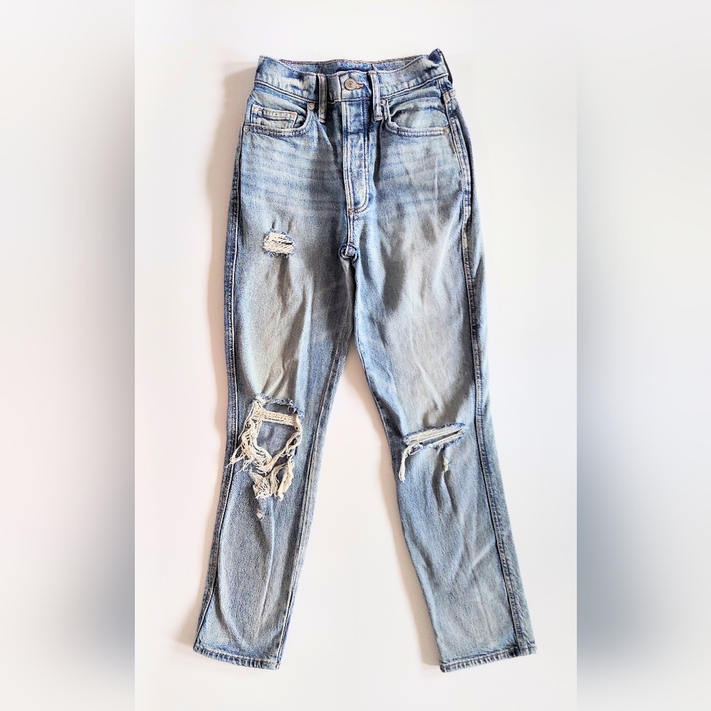 Lucky Brand Drew High Rise Mom Jeans Button Fly Womens Size US 00 EU 24